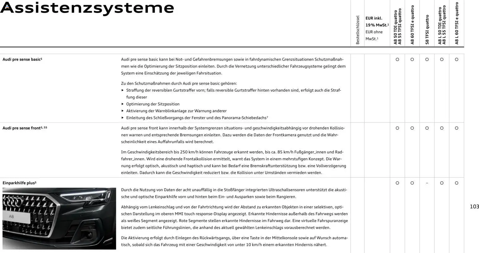 Audi A8 - Seite 103 - gültig ab 28.10.2025