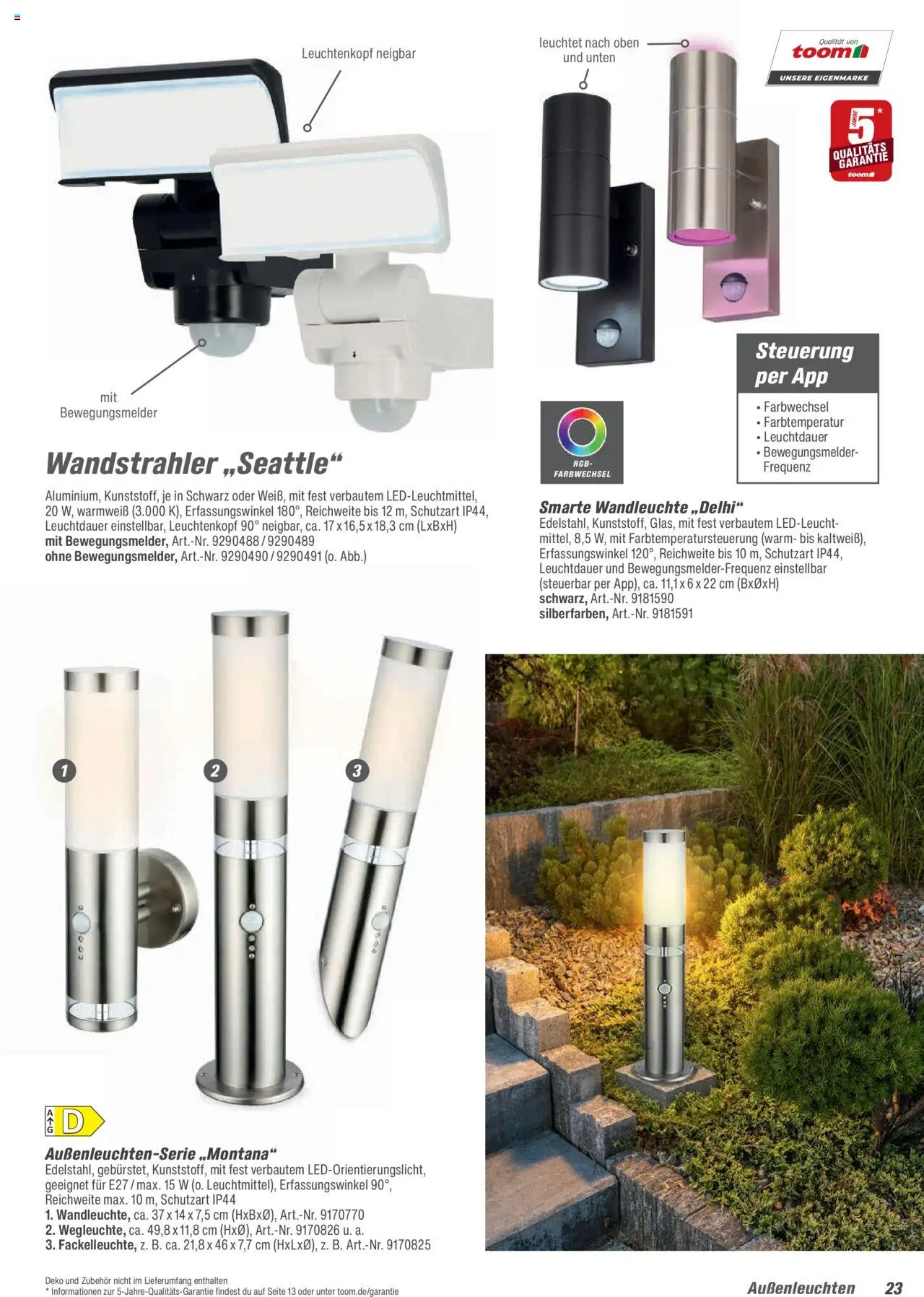 Toom Baumarkt Leuchten & Tapeten  - Seite 23 - gültig ab 01.09.2025