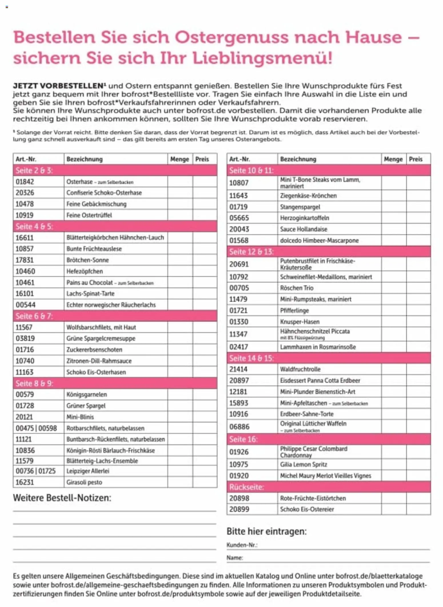 Bofrost Katalog Osterprogramm - Seite 17 - gültig ab 23.02.2026