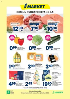 Esikatselu S-market tarjoukset voimassa alkaen 13/08/2025