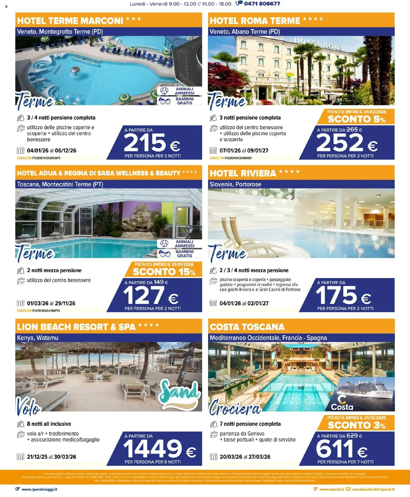 Iperal Viaggi catalogo - pagina 4 - valido dal 27/11/2025