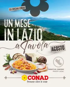 Anteprima Spazio Conad Un Mese In Lazio catalogo valida dal 30/07/2025