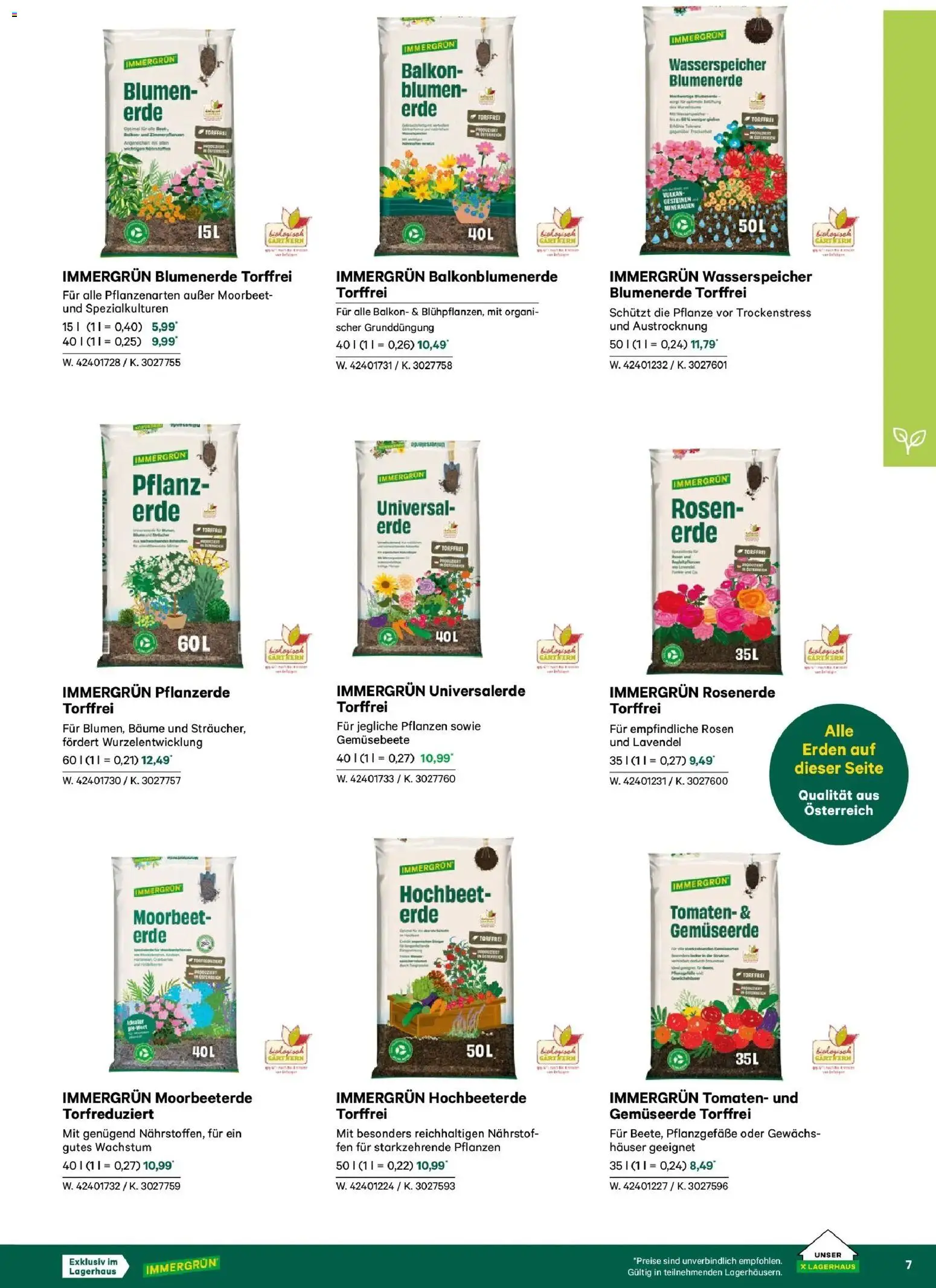 Lagerhaus Garten & Freizeit Katalog 2026 - Wien, Innsbruck - page 7- valid from 01.03.2026