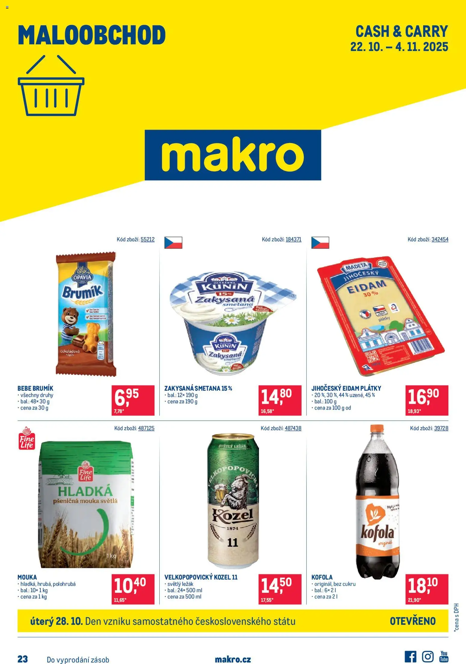Makro leták - Maloobchod - strana 1- platný od 22.10.2025