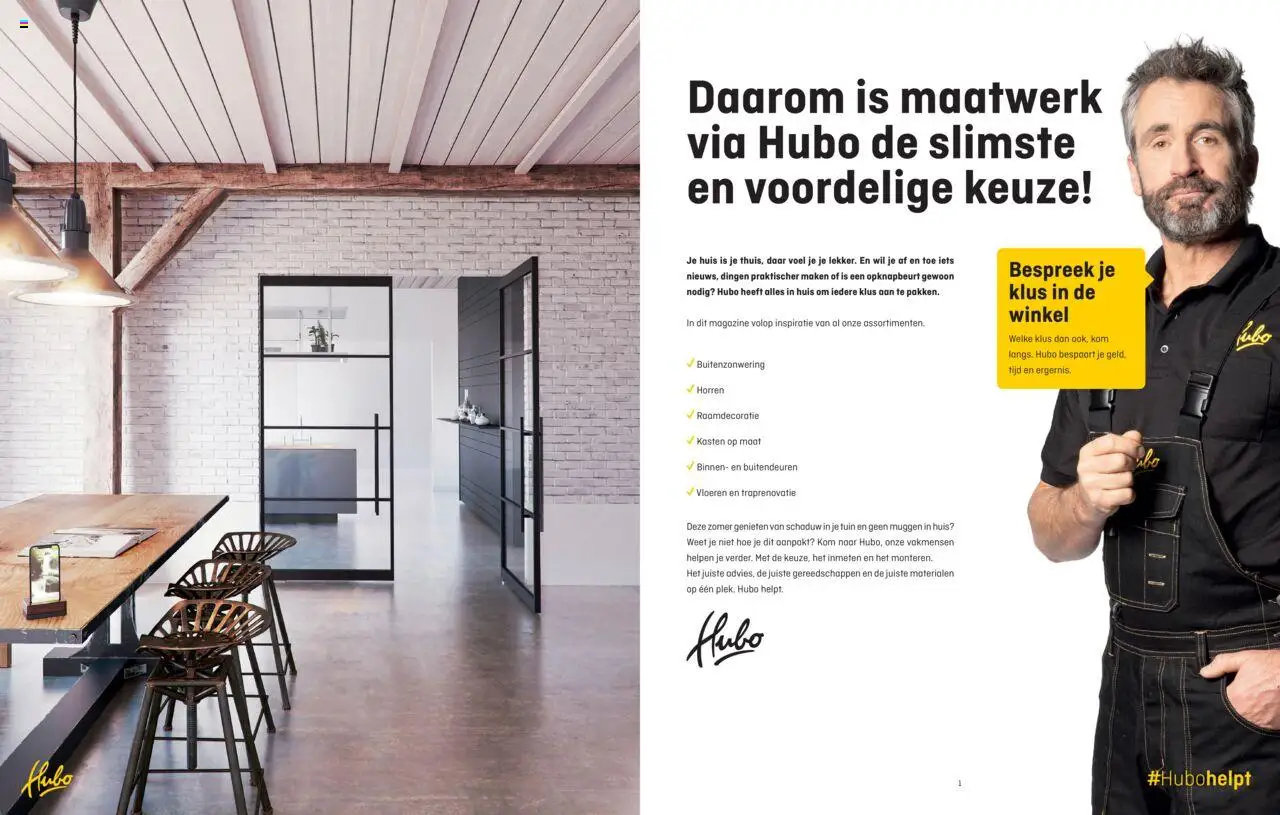 Hubo - Maatwerk folder 2025  - pagina 2- geldig vanaf 26-05-2025