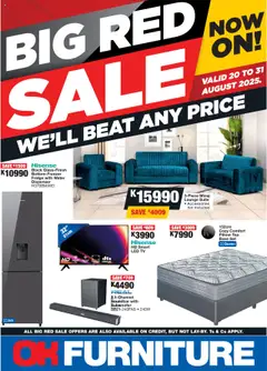 Preview OK Furniture - Zambia Specials valid from 20/08/2025