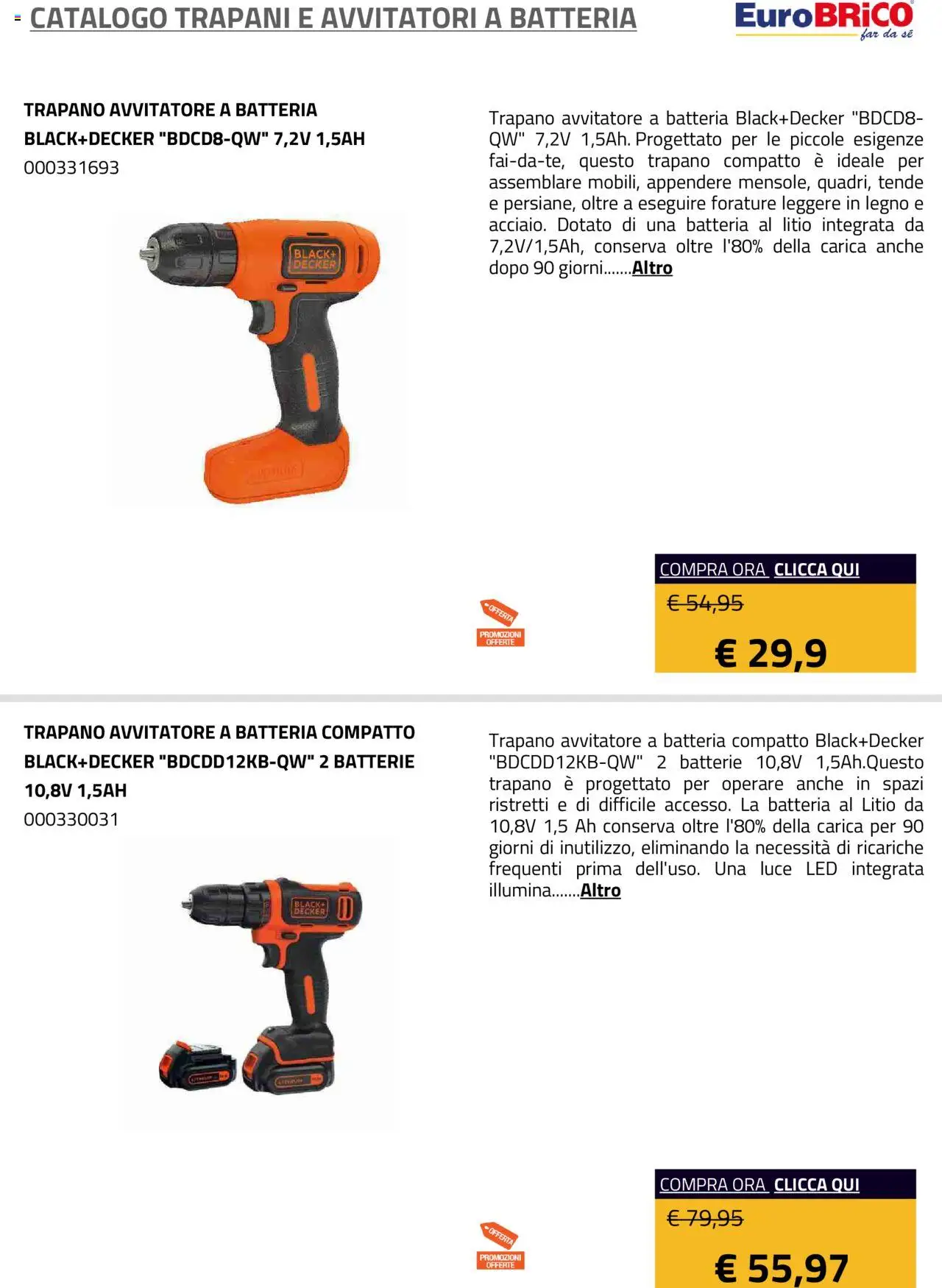 Eurobrico Trapani e Avvitatori a Batteria catalogo - pagina 24 - valido dal 23/07/2025