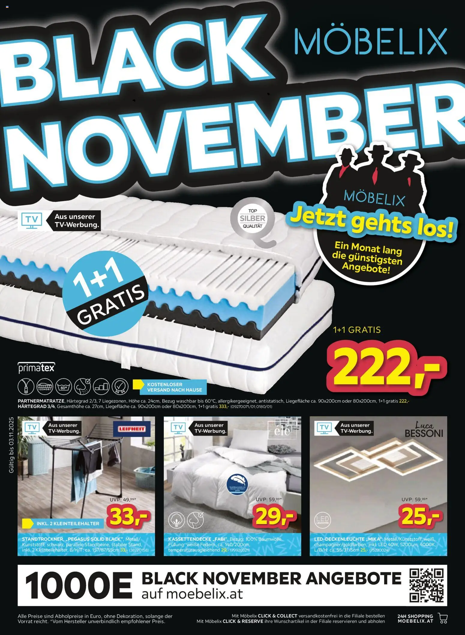 Möbelix Black November - Seite 1- gültig ab 28.10.2025