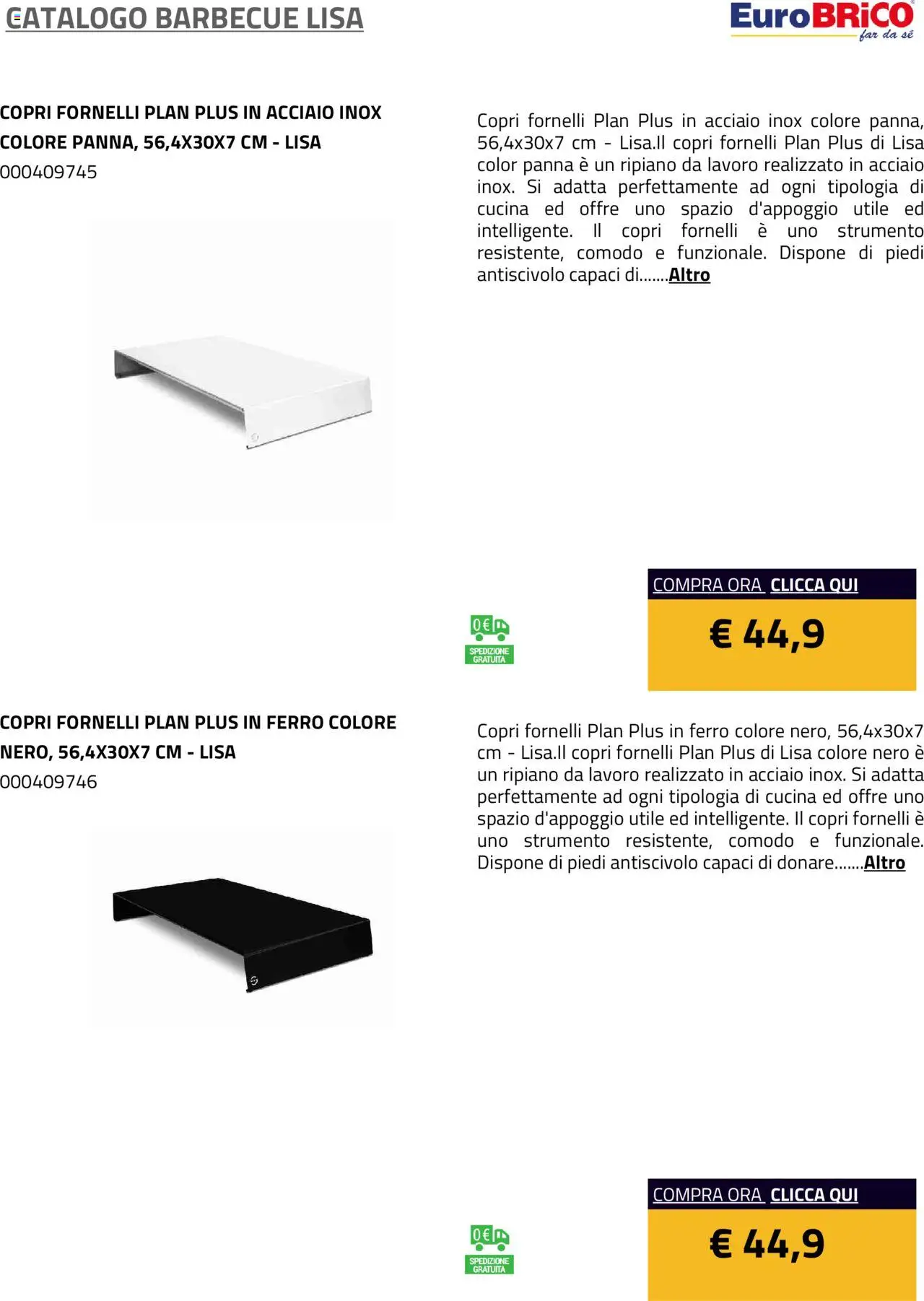 Eurobrico Barbecue Lisa catalogo - pagina 13 - valido dal 23/07/2025