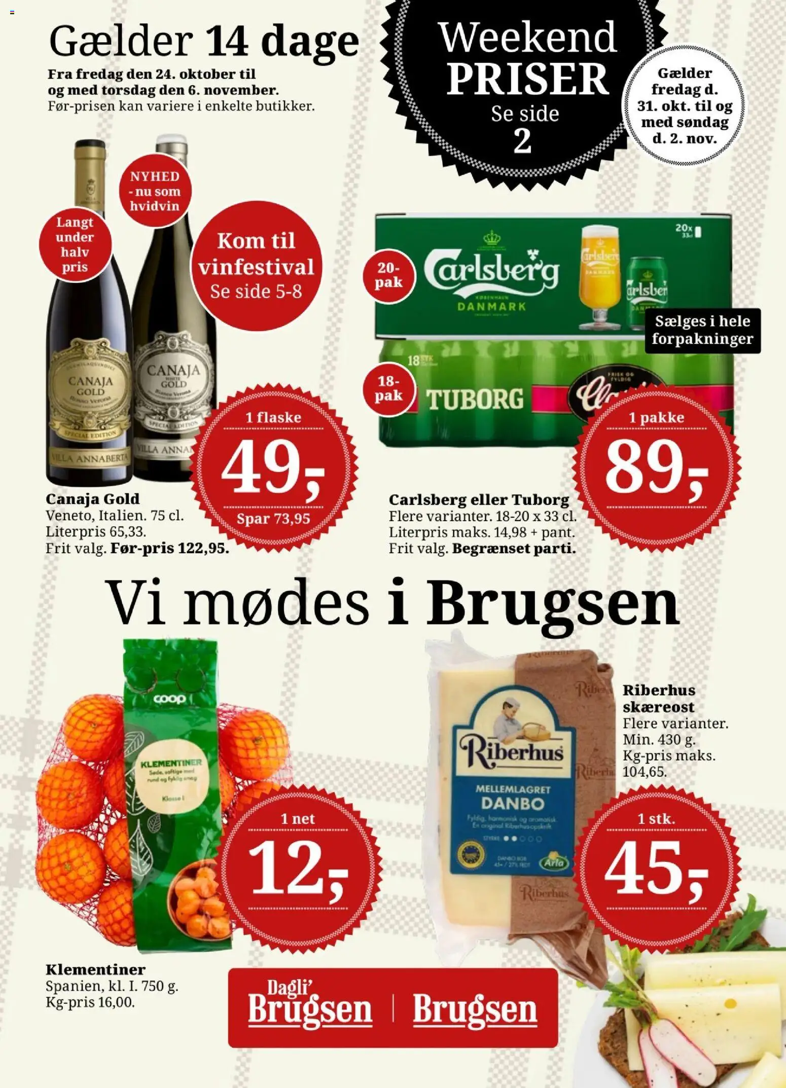 Dagli'Brugsen - Tilbudsavis - side 1- gyldig fra 24/10/2025