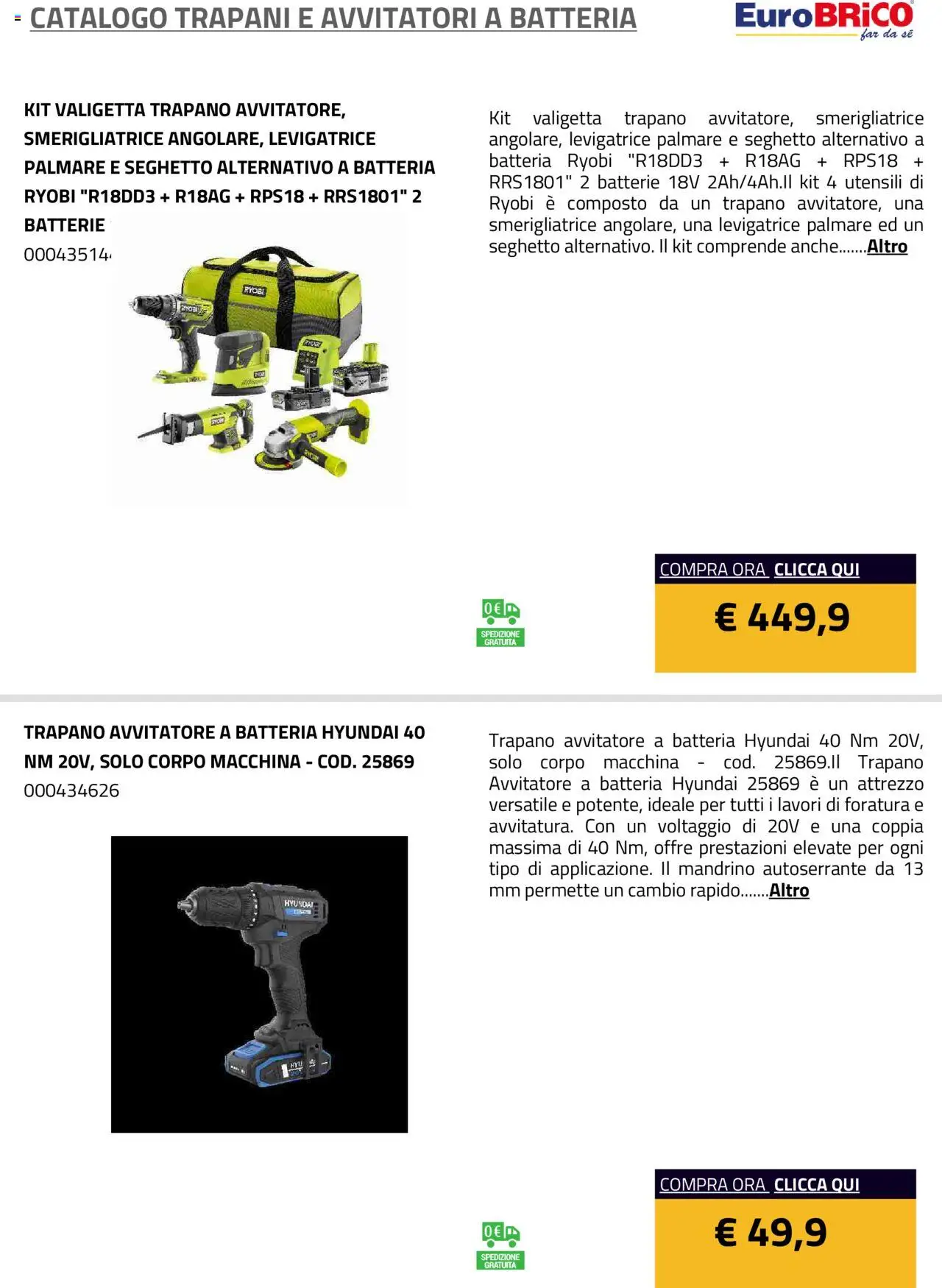 Eurobrico Trapani e Avvitatori a Batteria catalogo - pagina 11 - valido dal 23/07/2025