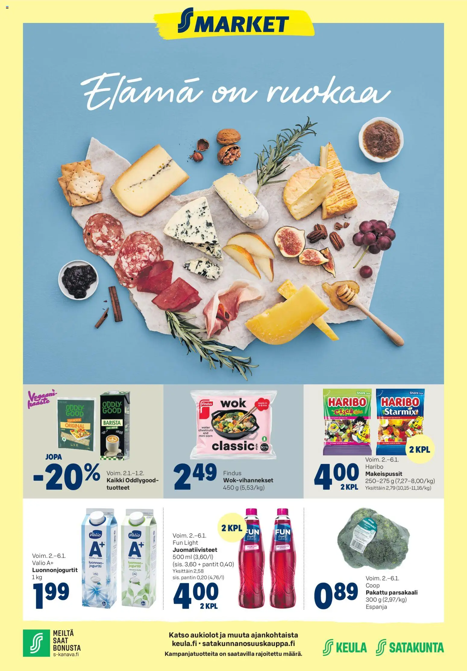 S-market tarjoukset - sivu 1- voimassa alkaen 02/01/2026