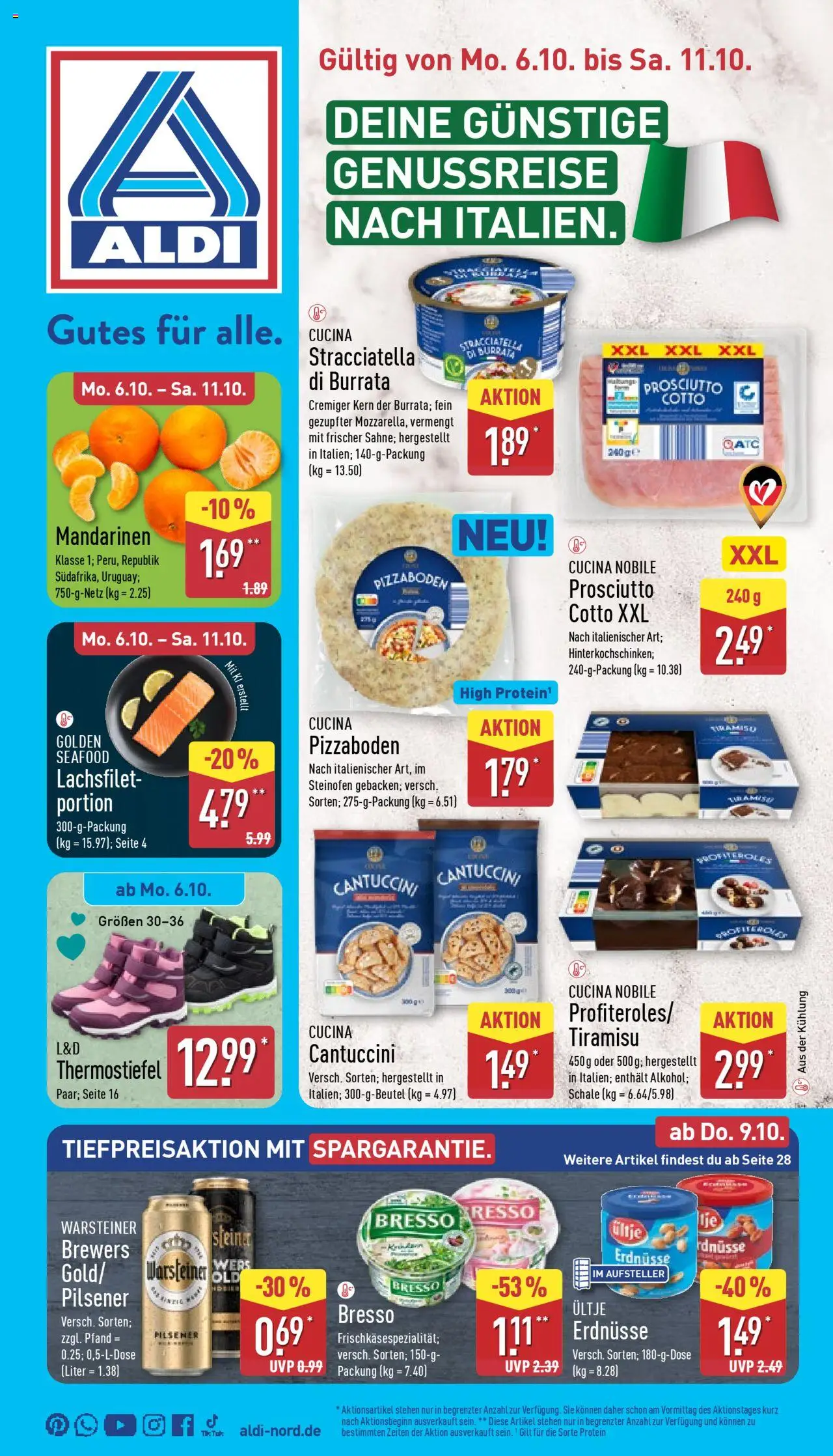 Aldi Prospekt 	 - Seite 1 - gültig ab 06.10.2025