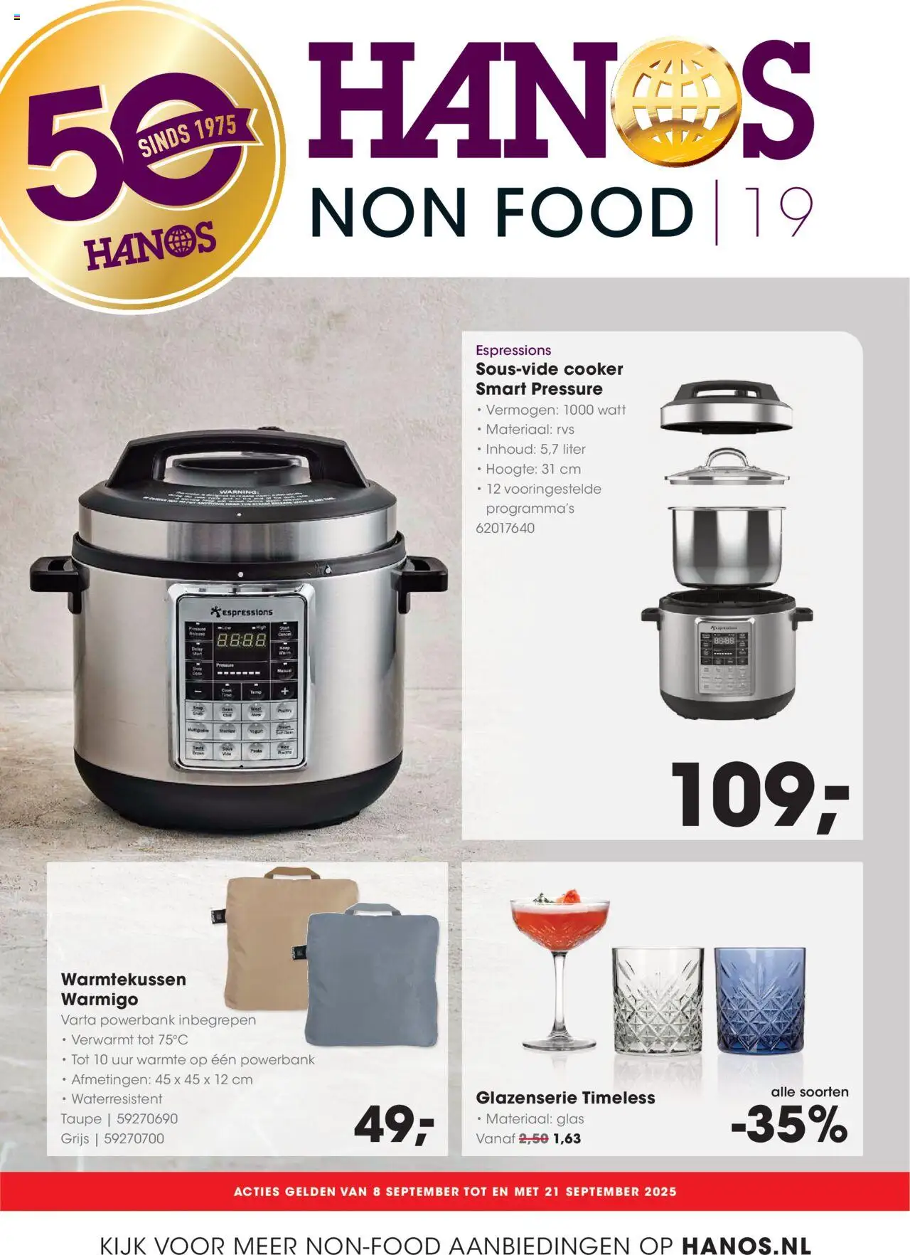 Hanos -Special non-food folder - pagina 1- geldig vanaf 08-09-2025