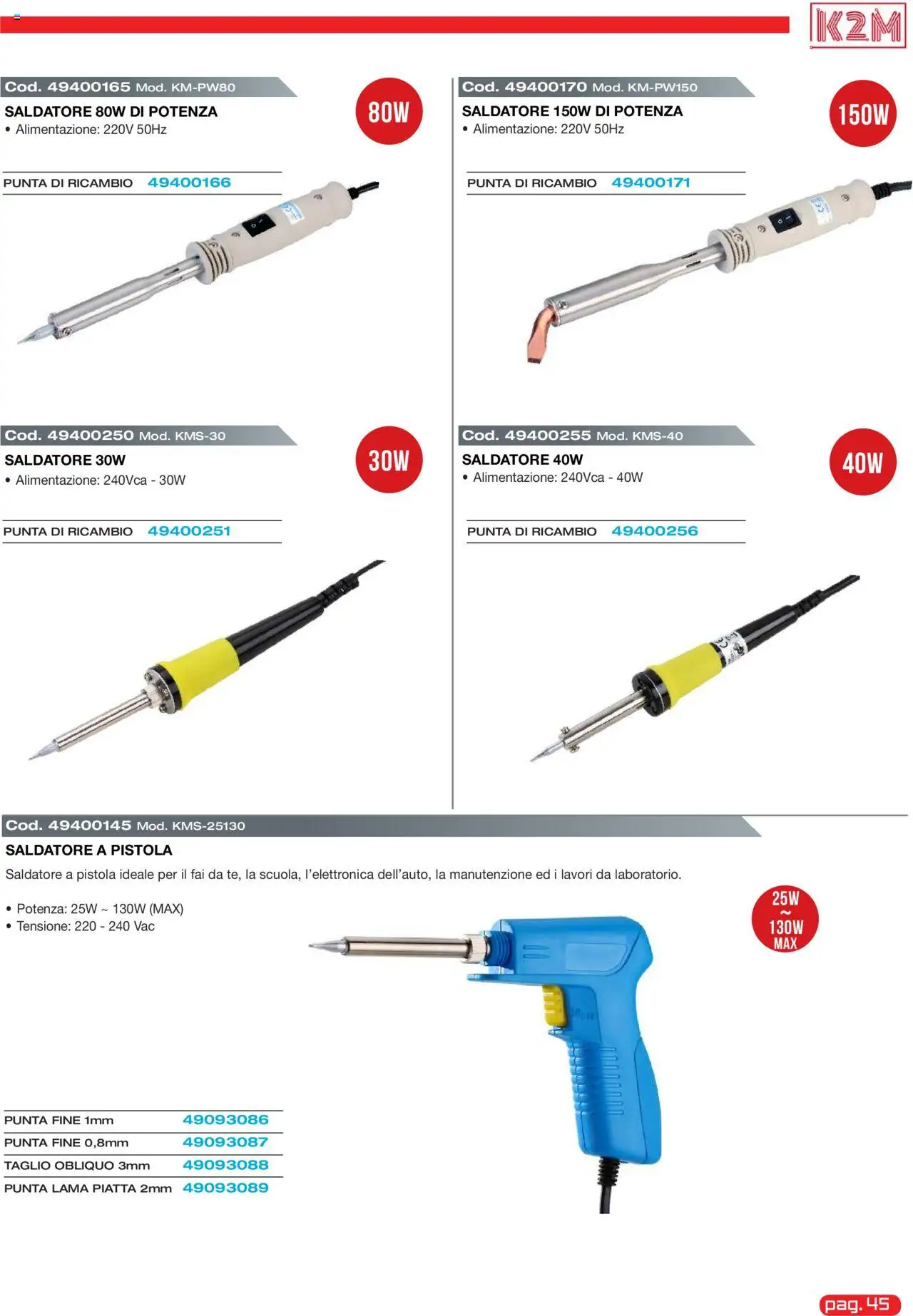 GBC K2M catalogo - pagina 45 - valido dal 31/05/2025