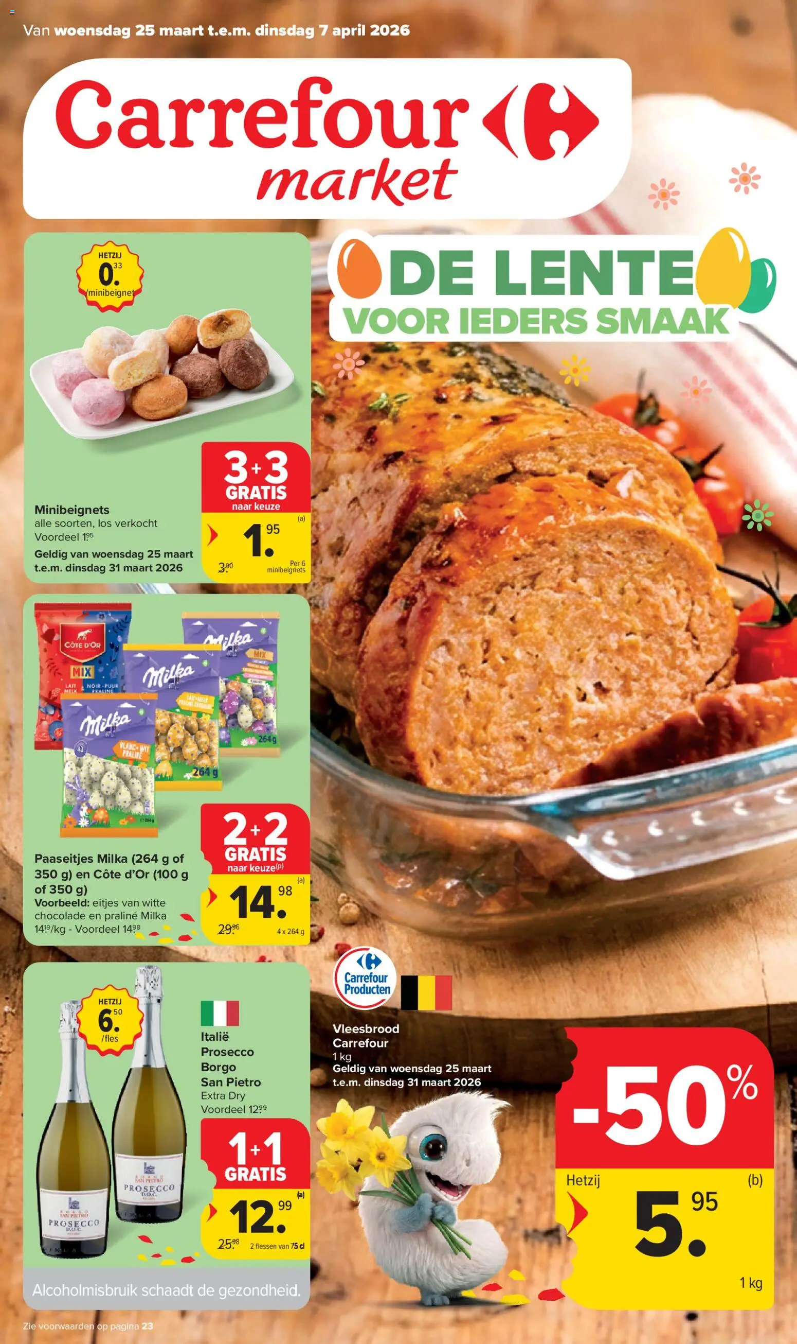 Carrefour market folder week 13 - pagina 1- geldig vanaf 25/03/2026
