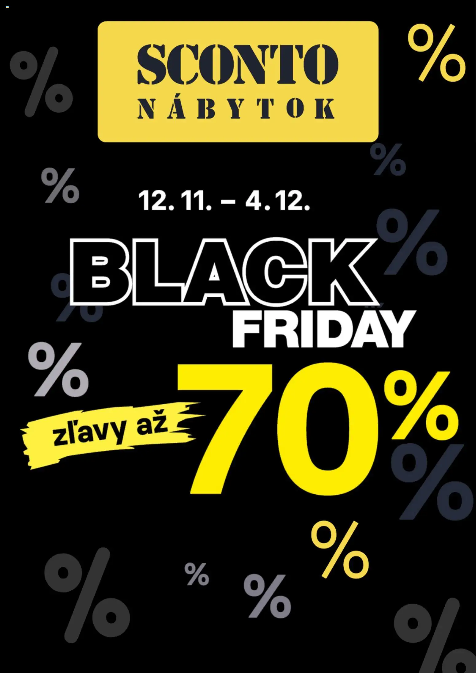 Sconto nábytok - Black Friday - strana 1- platný od 12.11.2025