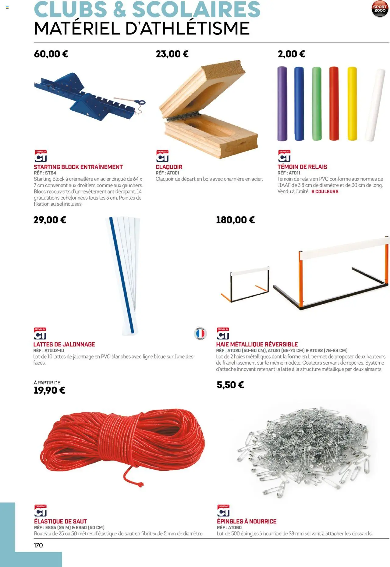 Sport 2000 brochure - page 170 - valable à partir du 01/06/2025