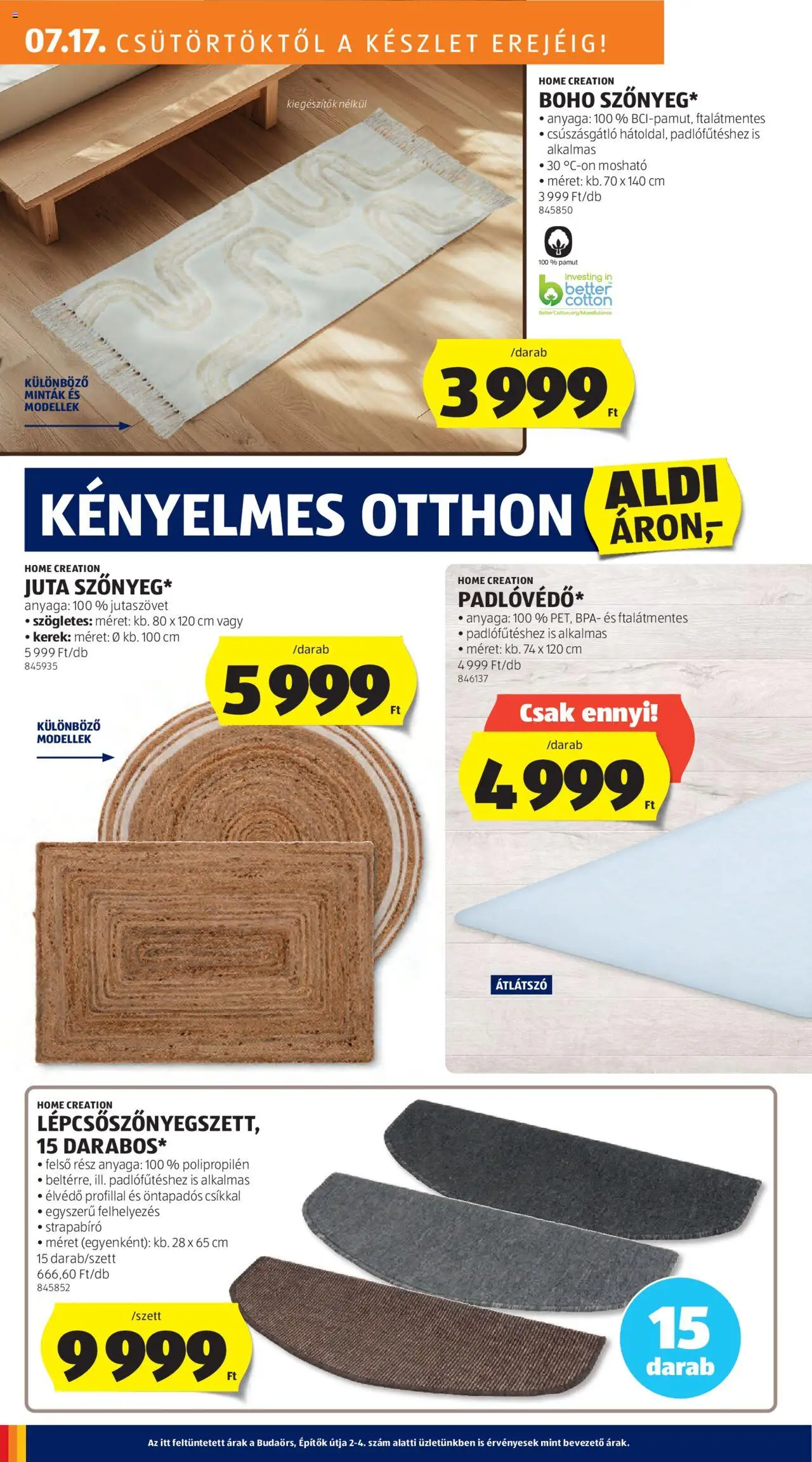 Aldi - Középső sor termékei - 6oldal - érvényes 2025.07.17.-tól