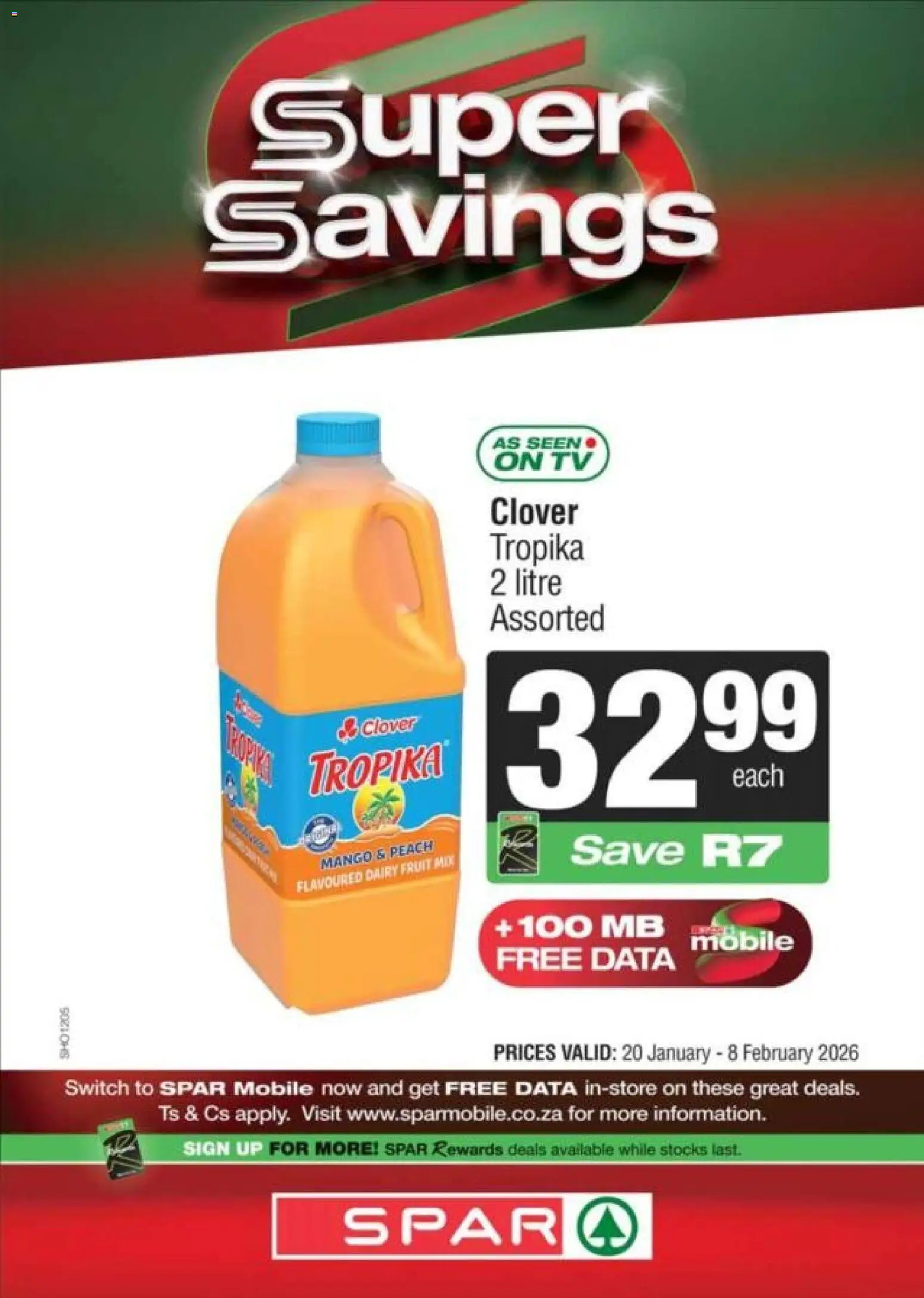 Spar Specials - page 1- valid from 20/01/2026