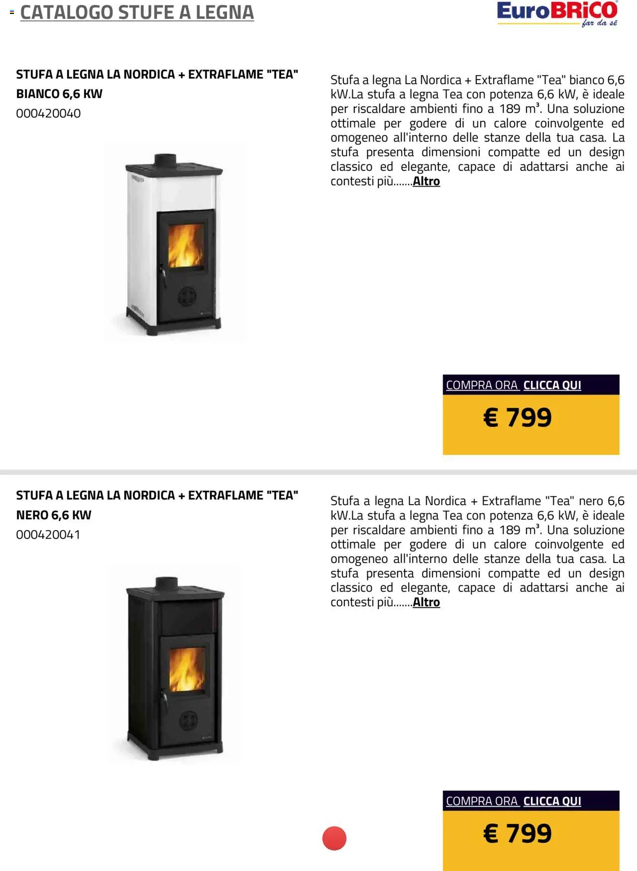 Eurobrico Stufe a Legna catalogo - pagina 29 - valido dal 23/07/2025