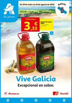 Vista previa del folleto Alcampo - Vive Galicia 2025 válido desde 29/07/2025