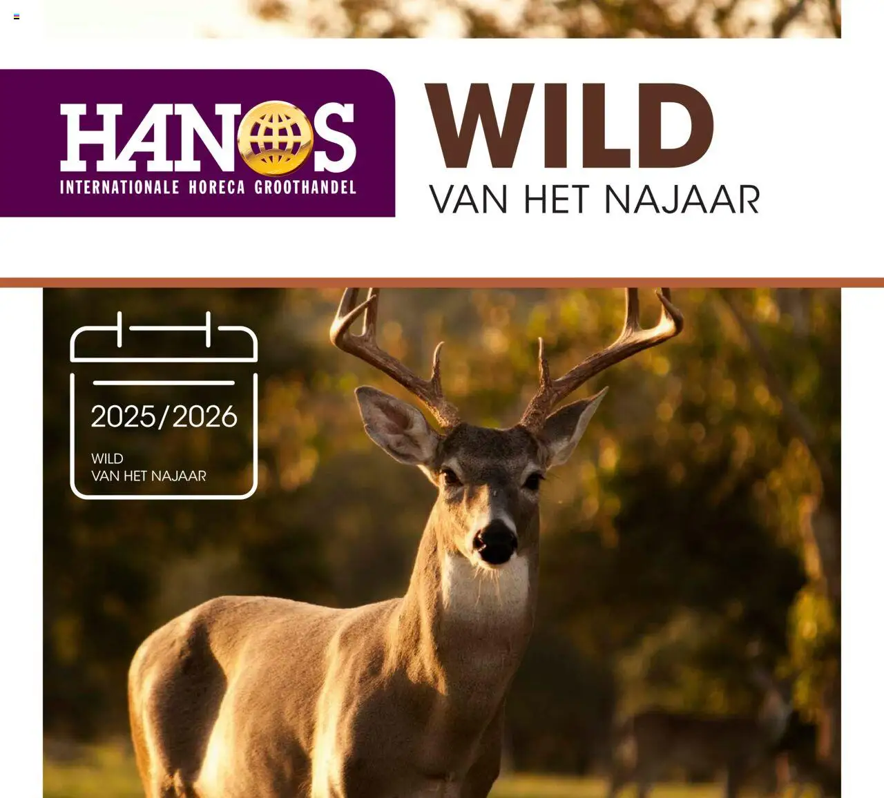 Hanos - Wildbrochure 2025/2026 - pagina 1- geldig vanaf 05-10-2025