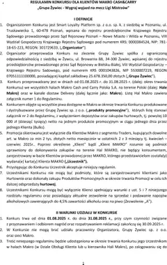 Podgląd Makro Gazetka - Regulamin konkurs Grupa Żywiec Makro ważny od 01.08.2025