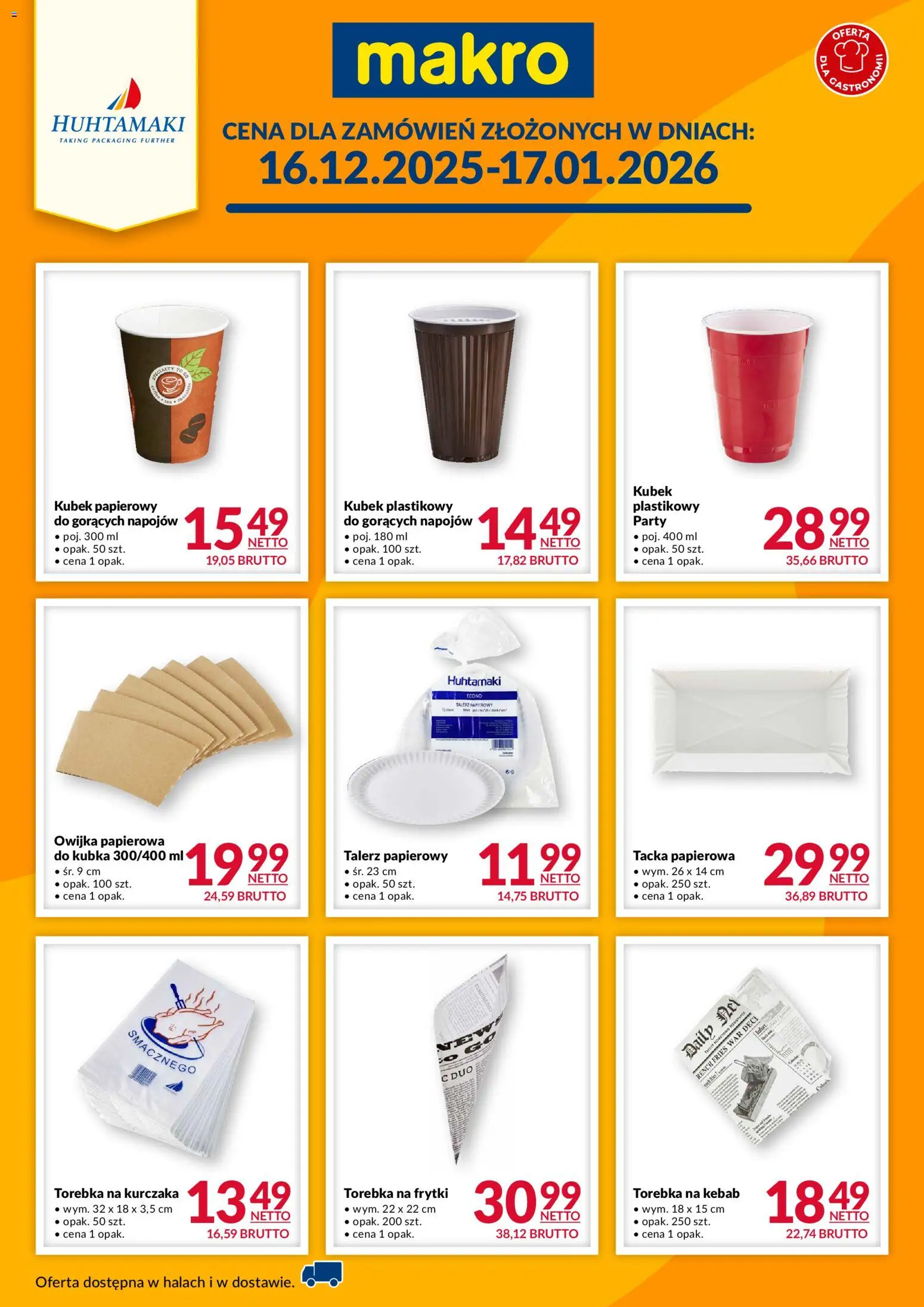 Makro Gazetka - Huhtamaki - strona 1- ważny od 16.12.2025