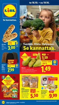 Esikatselu Lidl tarjoukset voimassa alkaen 16/10/2025
