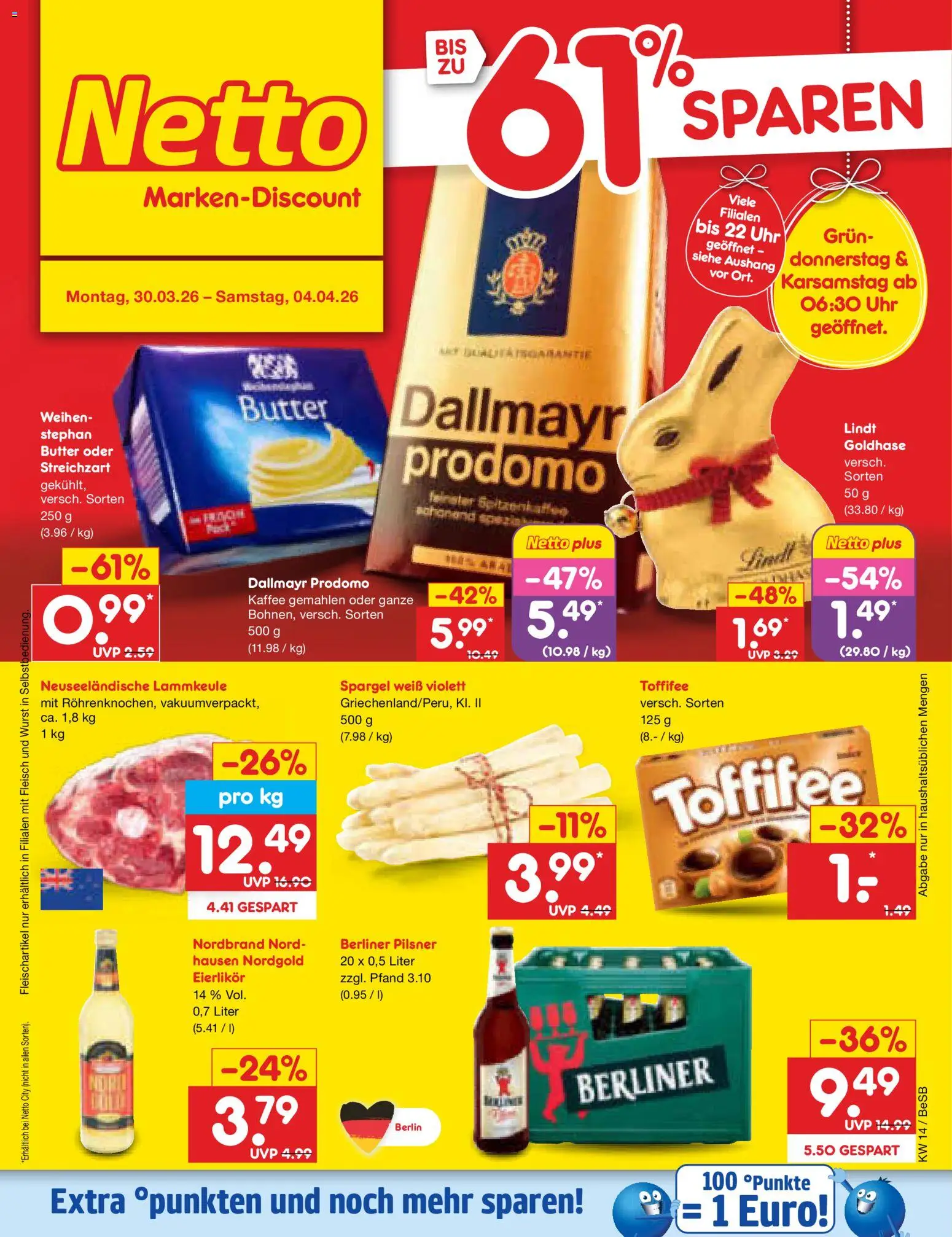 Netto Marken-Discount Prospekt 	 - Seite 1 - gültig ab 30.03.2026