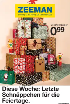 Vorschau Zeeman Prospekt 	 gültig ab 13.12.2025