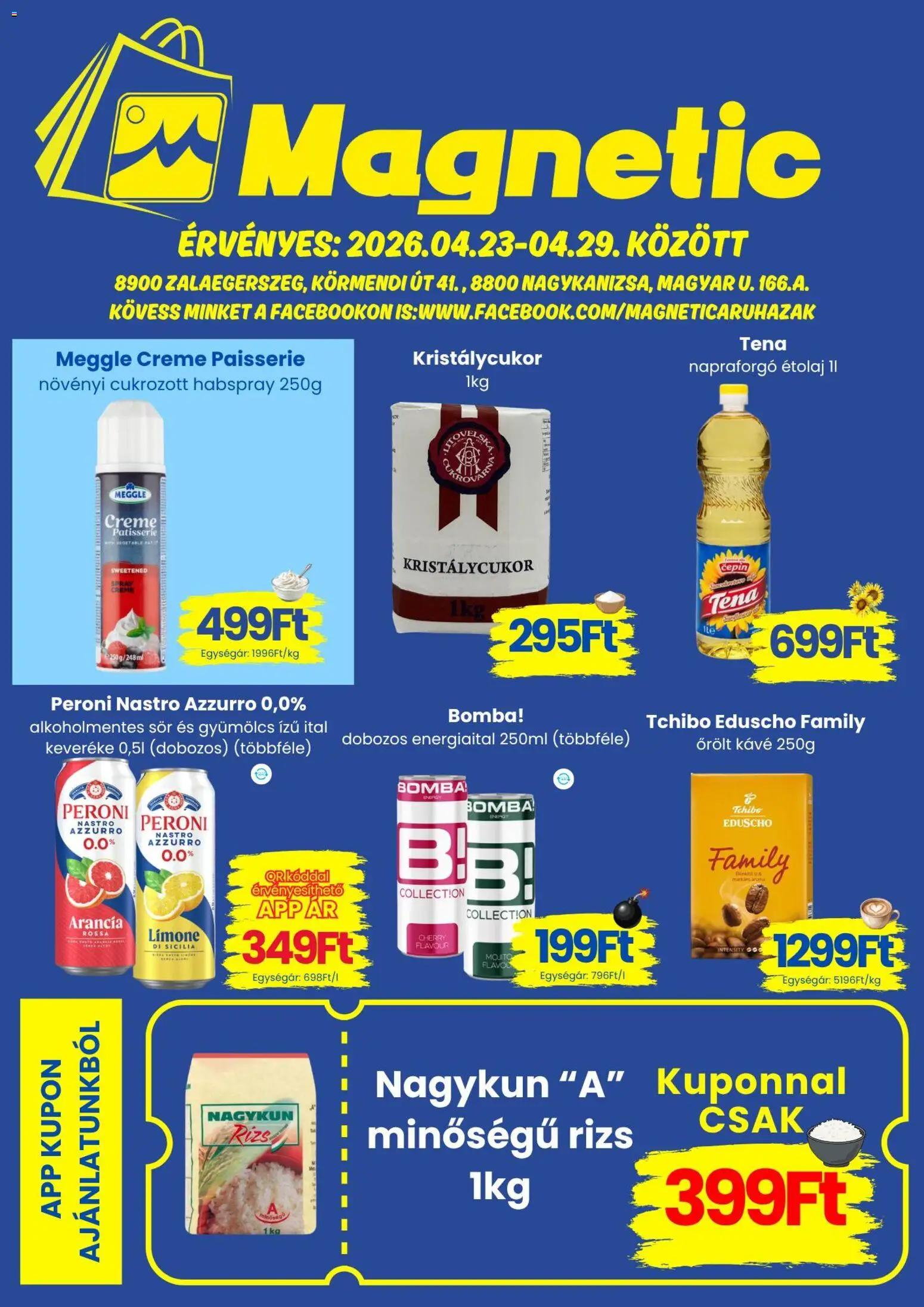Magnetic akciós újság - 1oldal - érvényes 2026.04.23.-tól