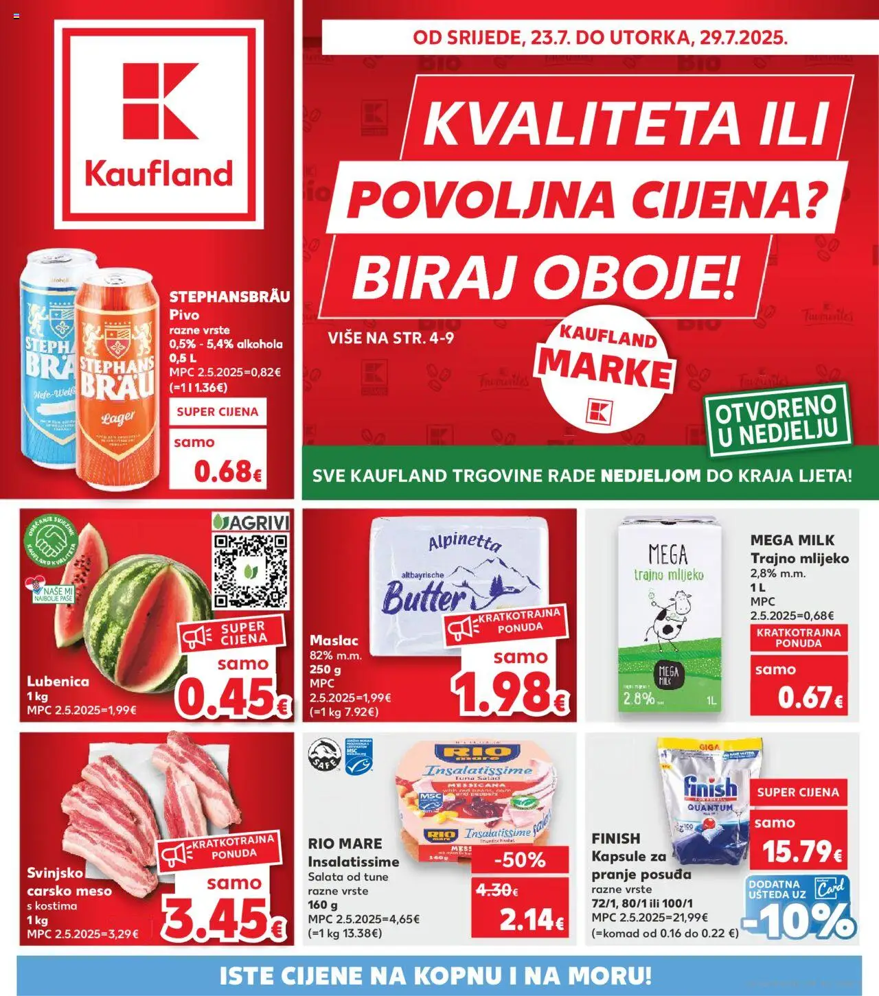 Katalog Kaufland - stranica 1- važeći od 23.07.2025