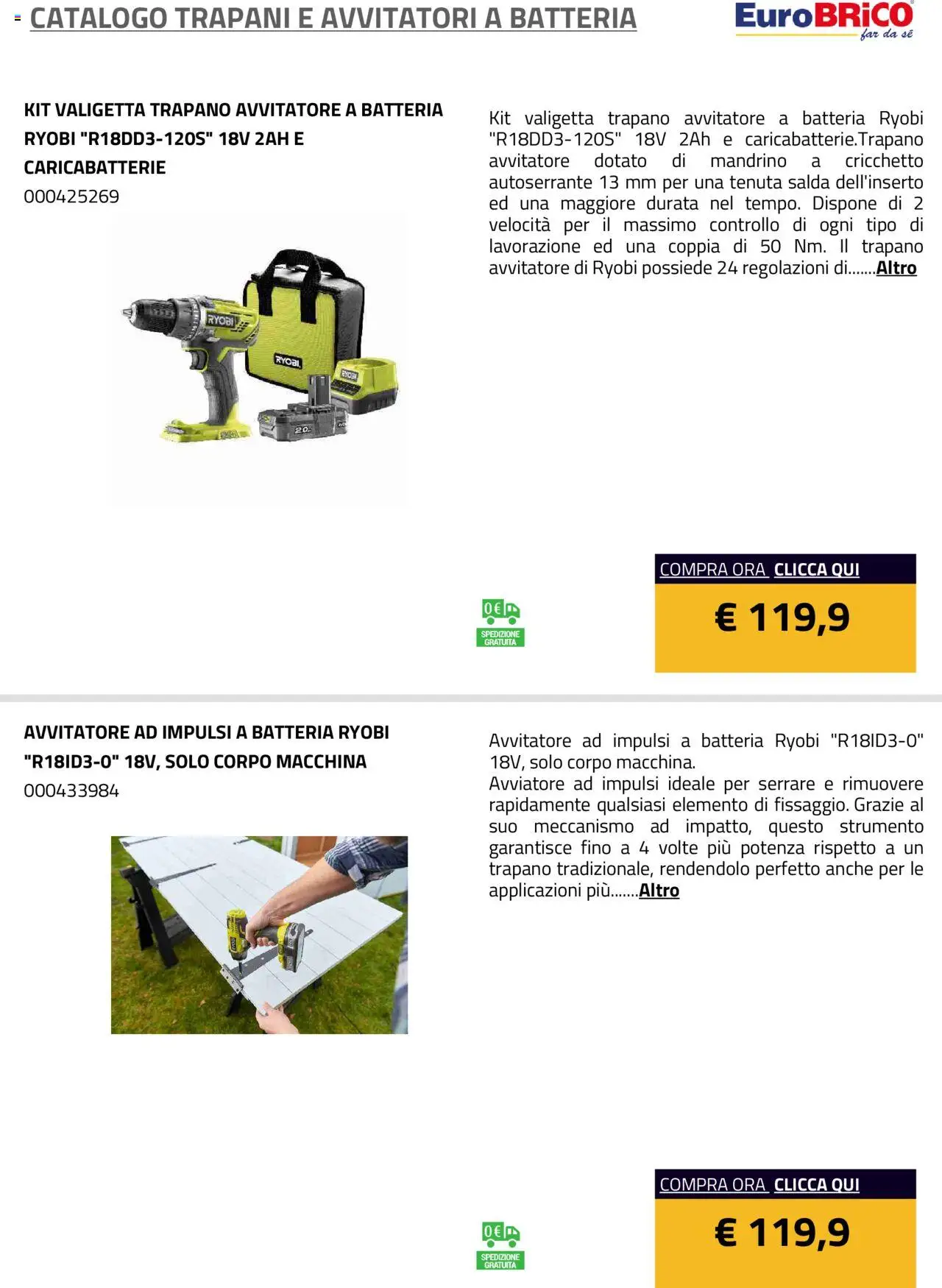 Eurobrico Trapani e Avvitatori a Batteria catalogo - pagina 4 - valido dal 23/07/2025