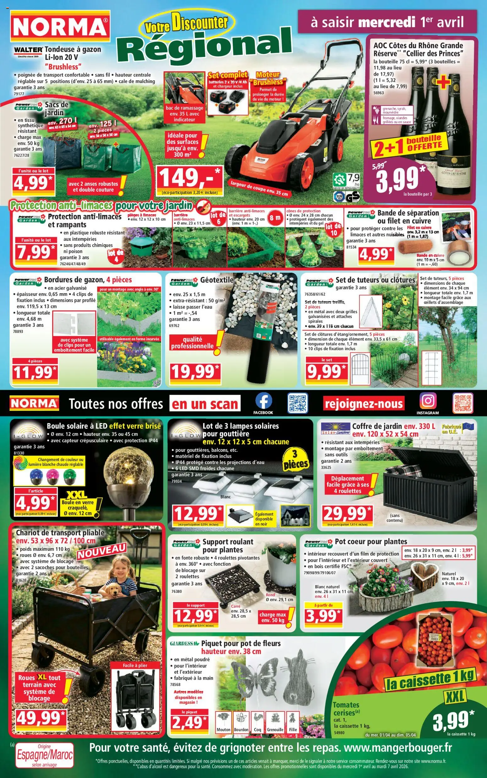 Norma catalogue - page 1 - valable à partir du 01/04/2026