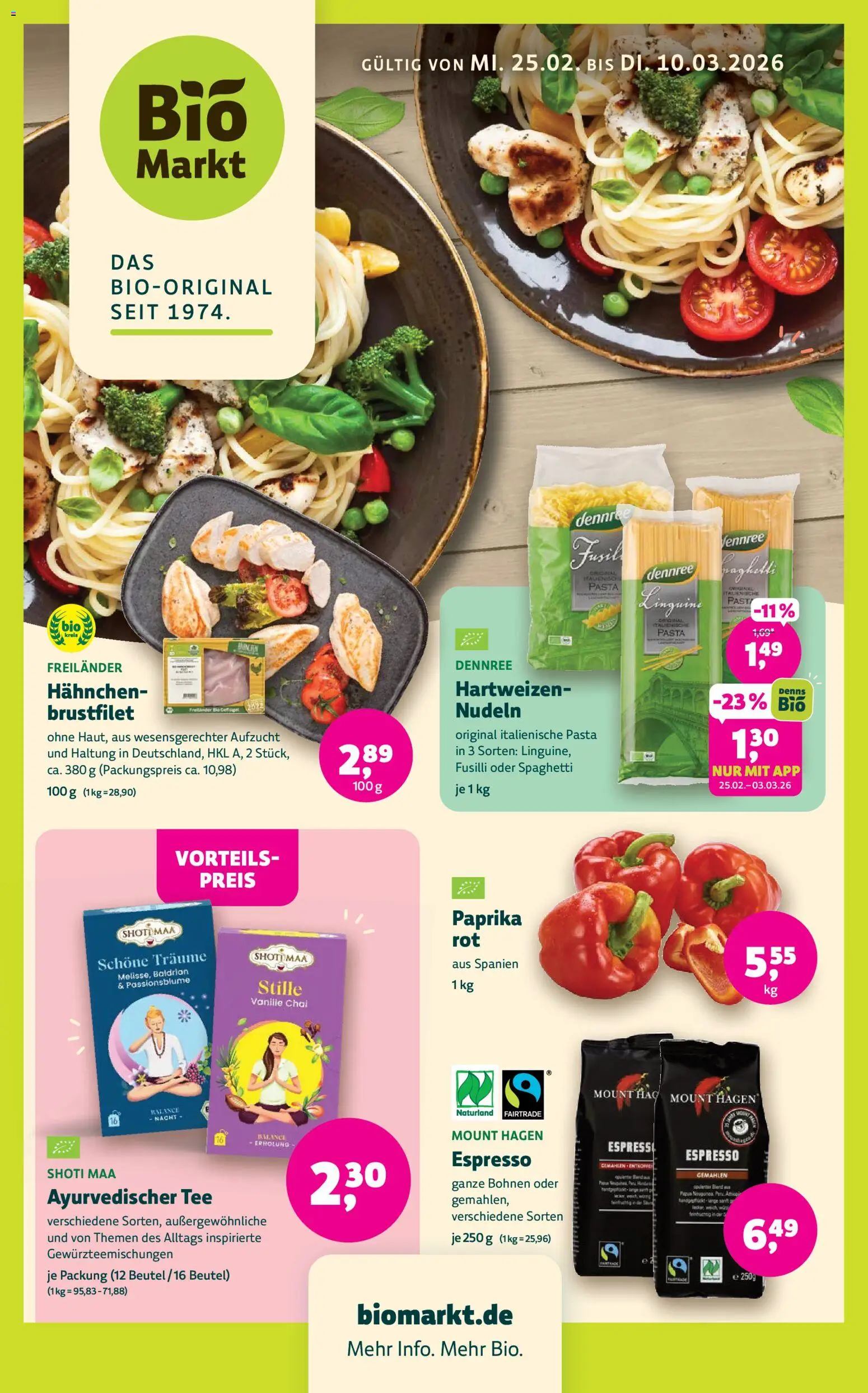 BioMarkt Prospekt - Seite 1 - gültig ab 25.02.2026
