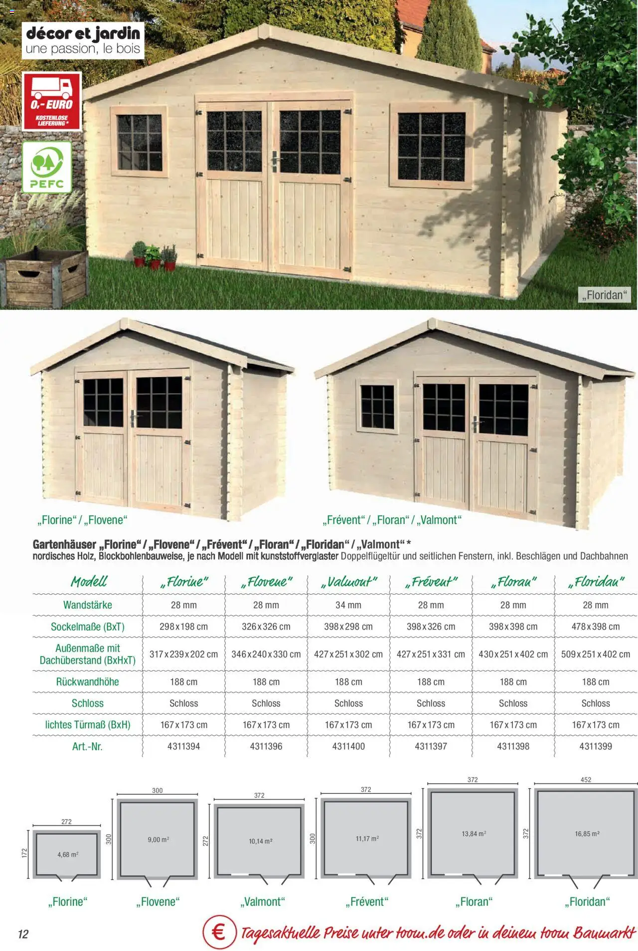 Toom Baumarkt Gartenhäuser & Carports  - Seite 12 - gültig ab 01.01.2025