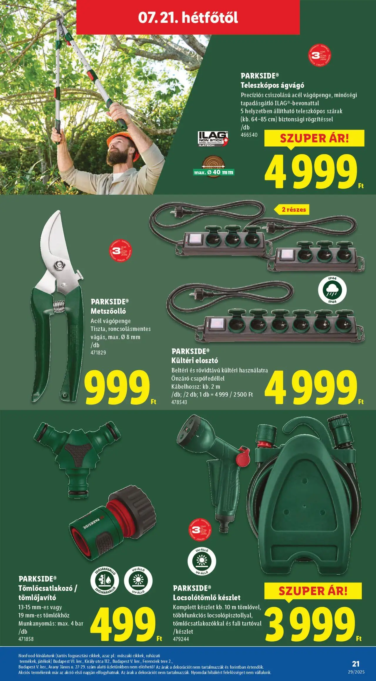 Lidl - Nonfood kínálatunk - 21oldal - érvényes 2025.07.17.-tól