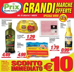 Anteprima Prix Brendola catalogo valida dal 29/07/2025