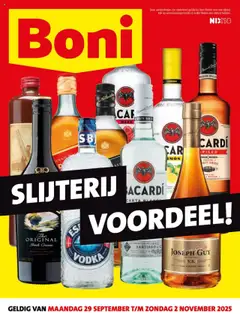 Boni -  Slijterij folder  geldig vanaf 29-09-2025