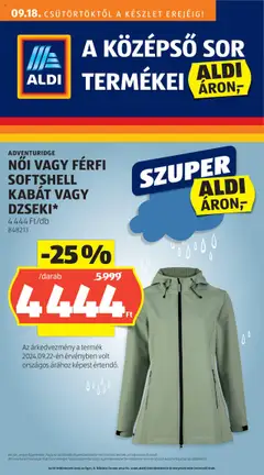 Előnézet Aldi - Középső sor termékei érvényes 2024.09.18.-tól