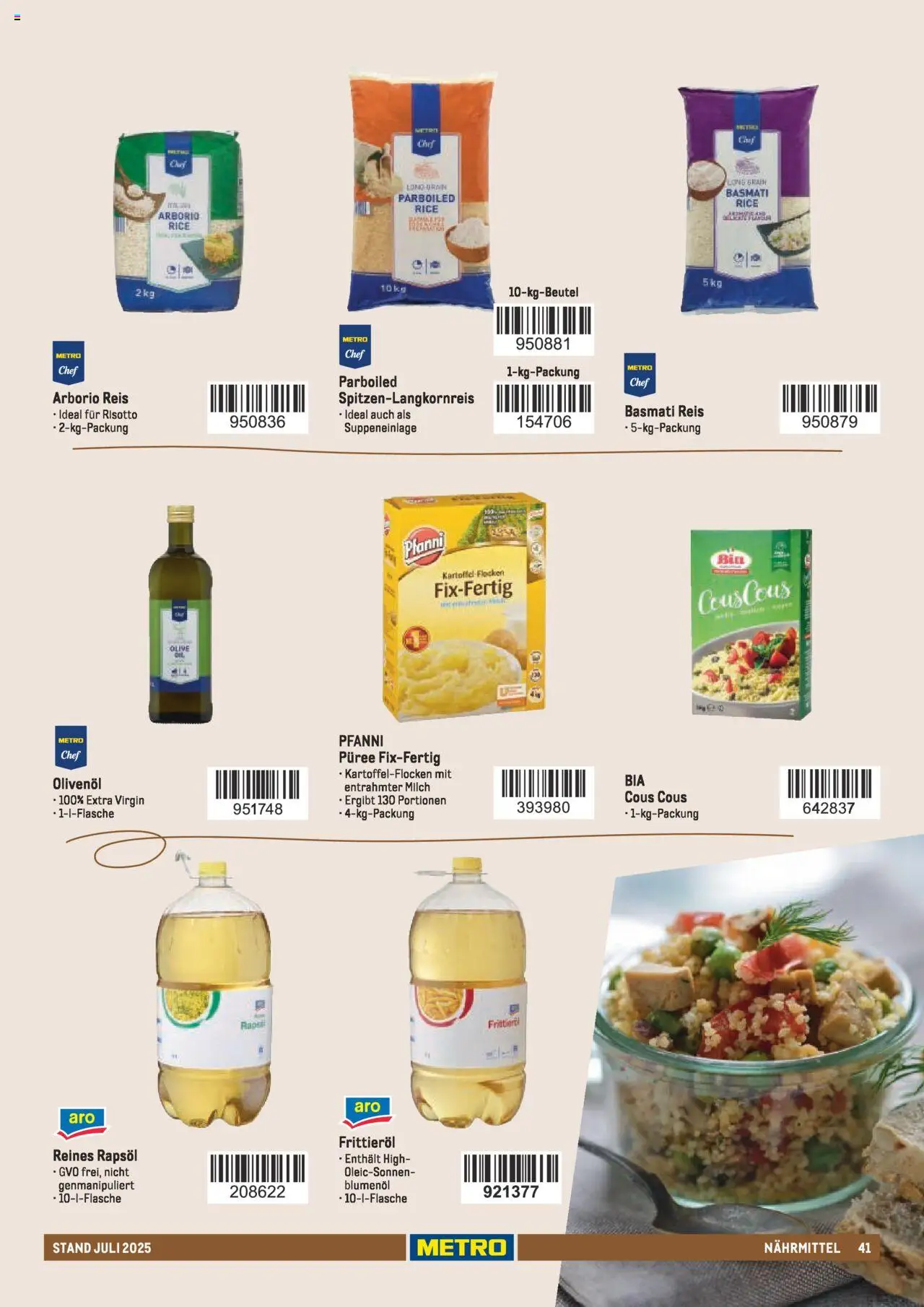 Metro - Sortimentskatalog Lieferservice - Seite 41 - gültig ab 31.07.2025