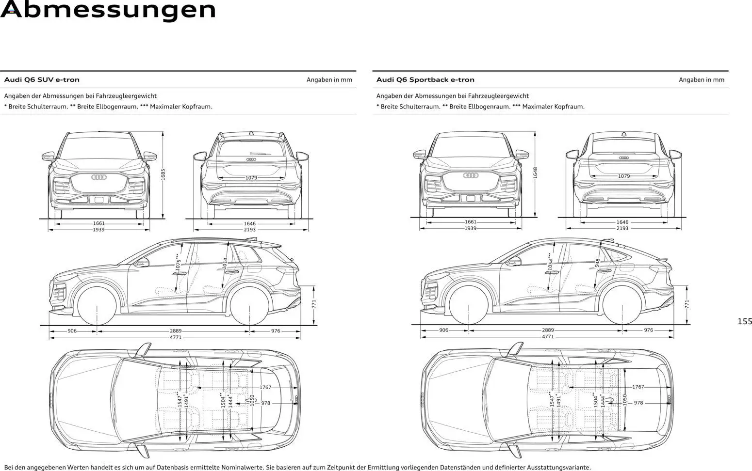 Audi Prospekt 	 - Seite 155 - gültig ab 28.10.2025