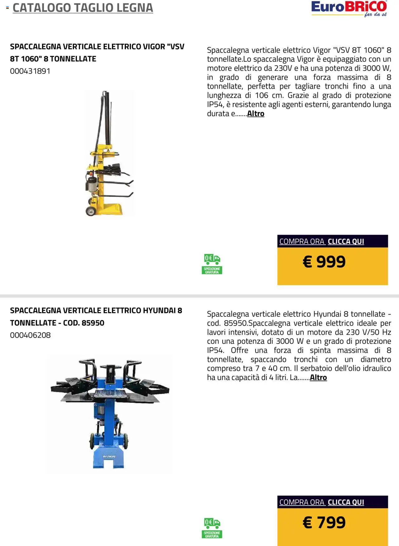 Eurobrico Taglio Legna catalogo - pagina 11 - valido dal 23/07/2025