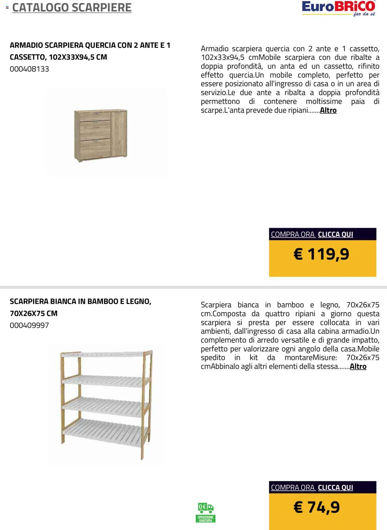 Eurobrico Scarpiere catalogo - pagina 41 - valido dal 23/07/2025