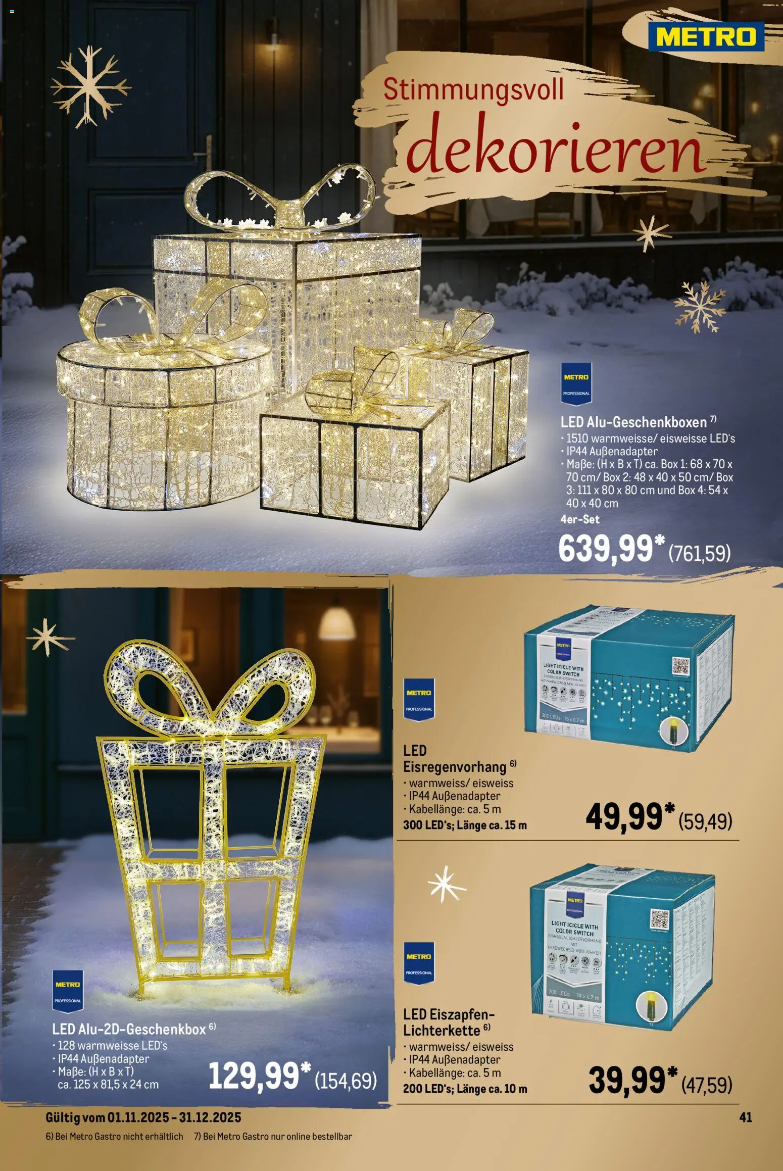 Metro Saisonkatalog Festliche Momente - Seite 49 - gültig ab 01.11.2025