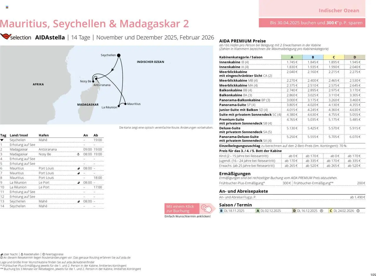Aida Prospekt Winter 2025/26 - Seite 105 - gültig ab 01.10.2025