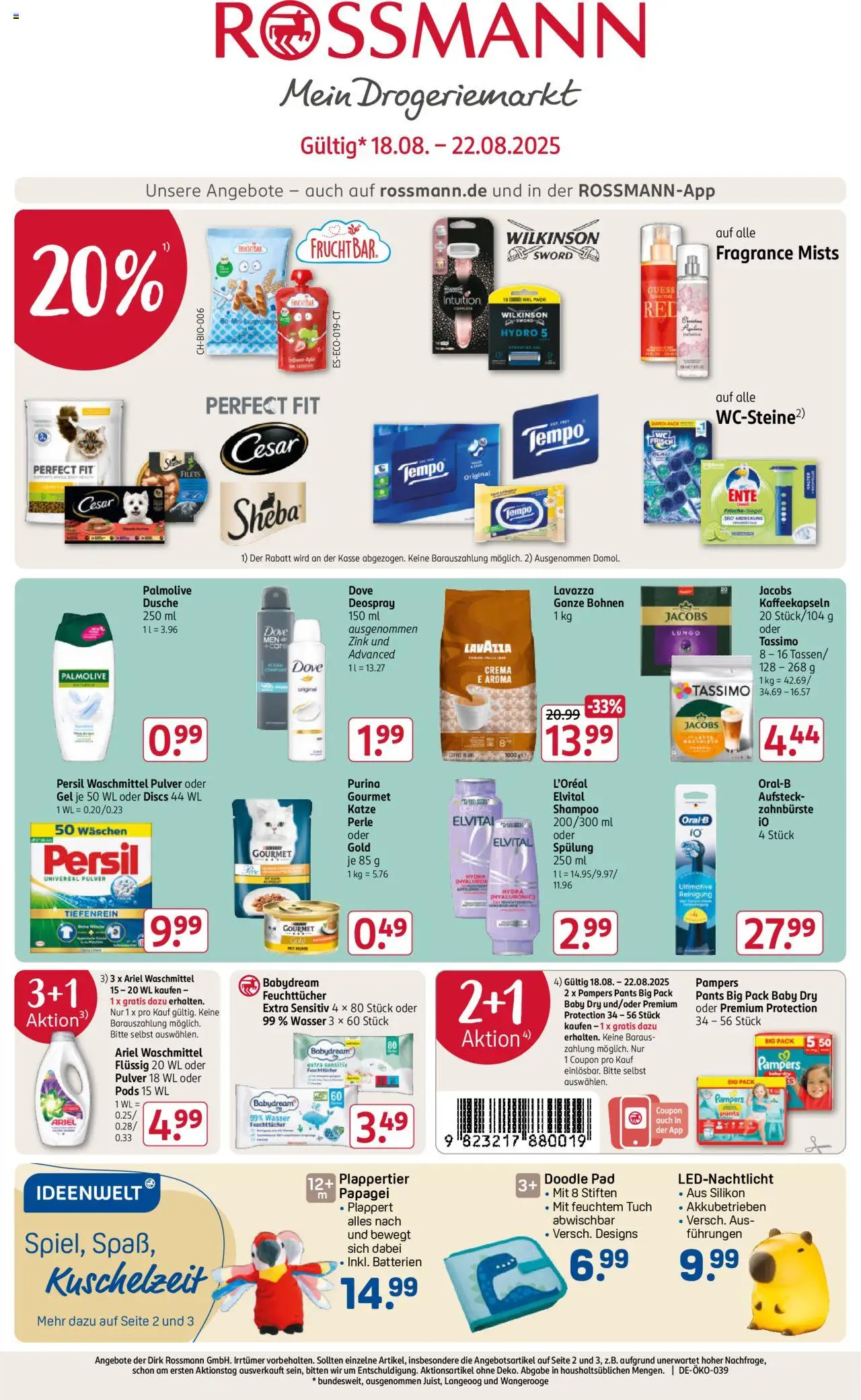 Rossmann Prospekt 	 - Seite 1 - gültig ab 18.08.2025