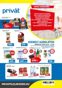 Előnézet PRIVÁT Akciós újság érvényes 2025.10.27.-tól